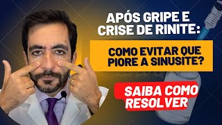 Evite sinusite após resfriado gripe e crise de rinite como melhorar [upl. by Katherine]