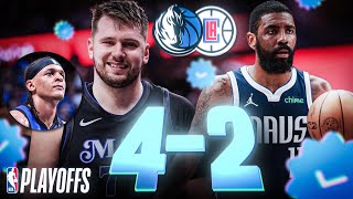 ¡¡DONCIC E KYRIE IRVING ELIMINAN A LOS ANGELES CLIPPERS [upl. by Cochrane]