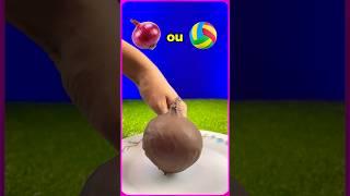 Será que é CEBOLA ou BOLA😱 asmr shorts satisfying challenge [upl. by Elliot]