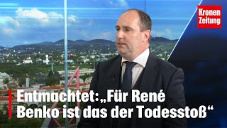 „Für Benko ist das der Todesstoß“  kronetv NACHGEFRAGT [upl. by Tirma]