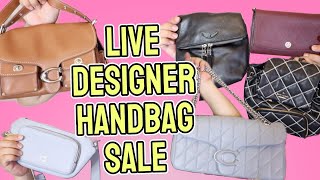 Monday Funday Live Designer Purse Sale Ft Coach Tory Burch Chanel amp More  11 am pst [upl. by Attenyw306]