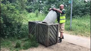 Sefton Councils Green Sefton Rangers litter pick and empty bins to keep our beaches clean [upl. by Enimsaj]