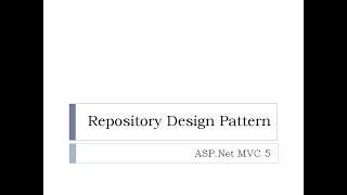 57  Repository Desing Pattern [upl. by Weksler]