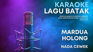 Mardua Holong Nada Cewek Karaoke Akustik ‼️ Minus One Lagu Batak Beserta Lirik [upl. by Akenat257]