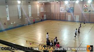 CADETE B CORAZONISTAS vs PARLA 16 03 2024 [upl. by Leeanne]