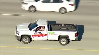 Man Driving UHaul Pickup Shoots Himself Following Pursuit  LIVE [upl. by Koeppel]