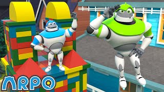 Building Blocks Playhouse  ARPO The Robot  Funny Kids Cartoons  Kids TV Full Episodes [upl. by Lyndes57]