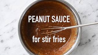 Peanut Sauce for Stir Fries [upl. by Fahland]