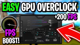 Overclock guide using Msi afterburner [upl. by Kcyrred]