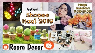 Shopee Haul Room Decor Part1  Unboxing dekorasi kamar harga mulai dari 5000 [upl. by Itra943]