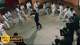 Bruce Lee beats up all the students of the Japanese martial arts school at once  Fist of Fury [upl. by Ylreveb]