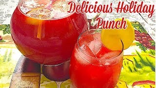 HOLIDAY PUNCH RECIPE  OLD SCHOOL HOLIDAY PUNCH RECIPE [upl. by Yhtomit]