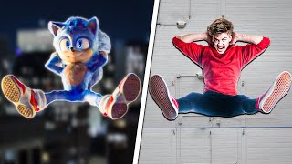 Sonic the Hedgehog Stunts In Real Life  Challenge [upl. by Ecnesse23]