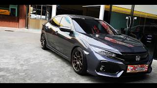 Honda Civic FK ใส่ล้อ Rays ZE40 18935 51143 by Nsports [upl. by Ellehcram136]