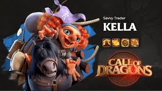 Kella Guide Skills and Best Talent Tree  callofdragonsgame [upl. by Powers]