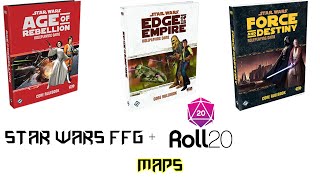 How to play Star Wars FFG with Roll20  Maps [upl. by Sacrod209]