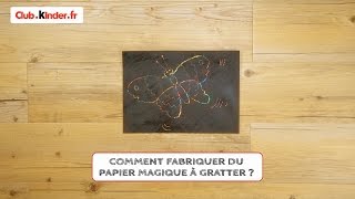 Club Kinder  Comment fabriquer du papier magique [upl. by Jervis913]