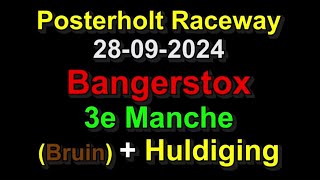 Posterholt Raceway 28092024 Bangerstox 3e Manche Bruin  Huldiging 953 [upl. by Annahael]