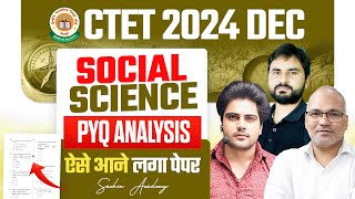 CTET 15 DECEMBER 2024 SOCIAL SCIENCE PYQ Analysis by Sachin Academy Live 8pm [upl. by Hanschen874]