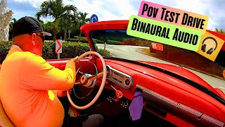 1952 Chevrolet Styleline Cuban Taxi POV Drive Binaural 3D Audio ASMR [upl. by Sirhc]