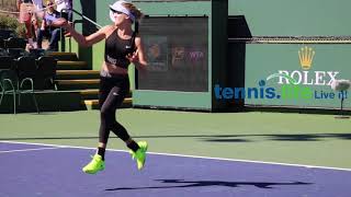 Genie Bouchard  Saturday practice [upl. by Baldridge]