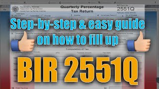 HOW TO FILE BIR 2551Q simple amp complete stepbystep guide [upl. by Urbannai]