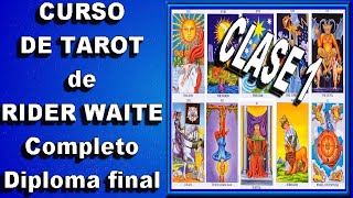 ✿ CURSO DE TAROT Rider Waite GRATUITO CON DIPLOMA✿  CLASE1 [upl. by Raual783]