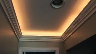 Crown Molding with Indirect Lighting Installation [upl. by Ltney909]