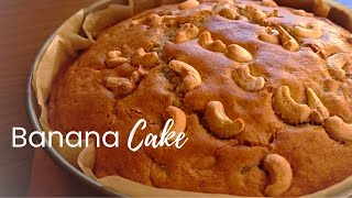 Simple Cashew Banana Cake Recipe [upl. by Sheldon]