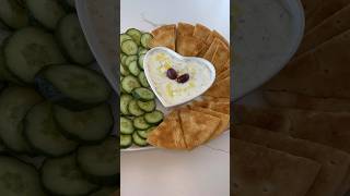 Easy authentic Tzatziki recipe 🇬🇷 Recipe is linked in comments or spoonfulofsicom greekrecipes [upl. by Anilejna]