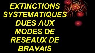 EXTINCTIONS SYSTÉMATIQUES DUES AUX MODES DE RÉSEAUX DE BRAVAIS  Professeur Abderrafi BRITEL [upl. by Elwina330]