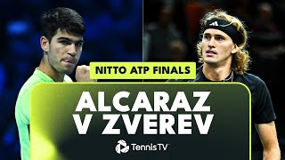 Carlos Alcaraz vs Alexander Zverev Match Highlights  Nitto ATP Finals 2023 [upl. by Ordisi]