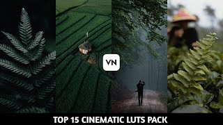 😱Free Top 15 Cinematic Free Luts  VN Luts 😱  Premiere Pro Colour Grading In Mobile VN Editor [upl. by Adiaros349]