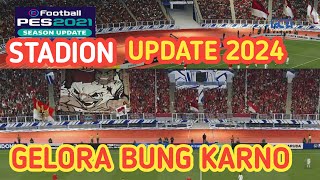 PES 2021 Stadium Gelora Bung Karno amp Choreography World Cup 2026 Update 2024 [upl. by Tsew]