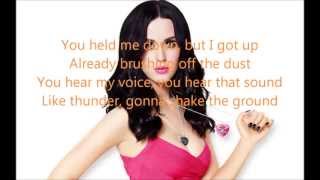 ROAR Katy Perry Lyrics [upl. by Aivax]