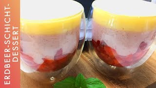 Thermomix  ErdbeerSchichtDessert  Welfenspeise [upl. by Aldos]