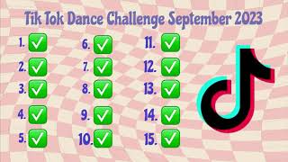 TIK TOK DANCE CHALLENGE SEPTEMBER 2023 [upl. by Alarice]