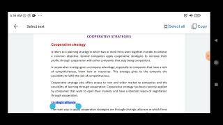 Cooperative strategies are through strategic alliances BPSM Lec 20 [upl. by Lathrope]