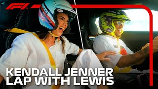 quotDid We Break The Carquot Lewis Hamilton Takes Kendall Jenner For A Miami Hot Lap F1 Pirelli Hot Laps [upl. by Narod]