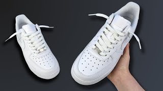 How To Lace Nike Air Force 1s Loosely BEST WAY [upl. by Adnal839]