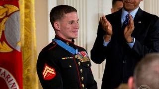 Marine awarded Medal of Honor after absorbing grenade blast [upl. by Sokairyk]