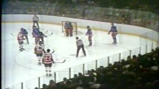 NHL 1974  ½ SC game 7 New York Rangers vs Philadelphia Flyers [upl. by Ahsinhoj]