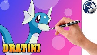 Dratini zeichnen  Pokemon GO Wacom Cintiq 13HDSpeed Painting [upl. by Ecirtaeb]