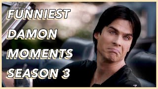 Funniest Damon Salvatore Moments  Season 3 [upl. by Elbon]