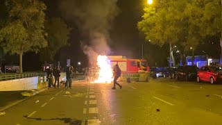 Los bomberos apagan un incendio en Pintor Rosales [upl. by Lucias56]