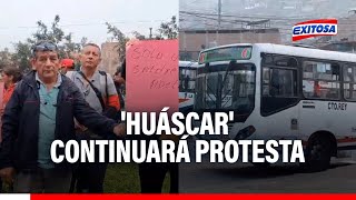 🔴🔵Empresa Huáscar continuará con protestas este martes 24 de septiembre ante extorsiones [upl. by Aihcrop397]