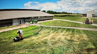 Moving Manure from Barn to Barn [upl. by Leviralc915]