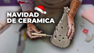 Cómo HACER un PINITO NAVIDEÑO en CERAMICA 🎄 [upl. by Magdalen]