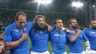 Italy sing passionate national anthem at RWC 2011 [upl. by Grimaldi398]