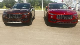 Comparison Maserati Levante Colors  quotRamequot vs quotRosso Rubinoquot [upl. by Deys]